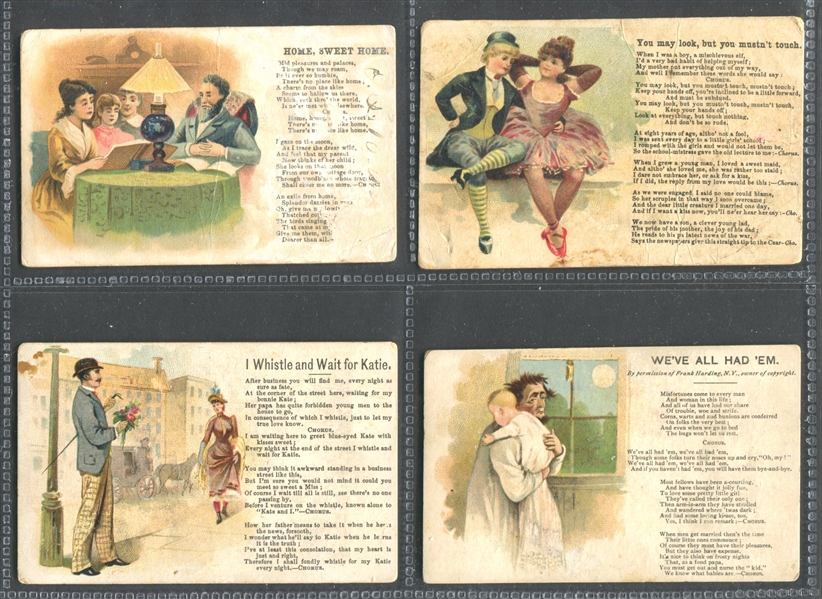 N565 Blackwell's Durrham Illustrated Songs Lot of (9) Cards