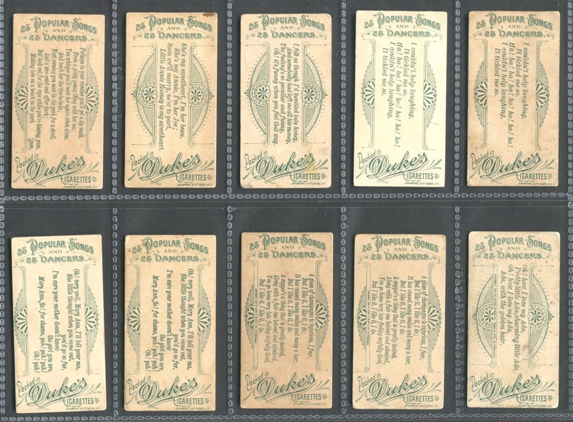 T457/N93 Duke's 25 Songs and 25 Dances Partial Set of (37) Cards