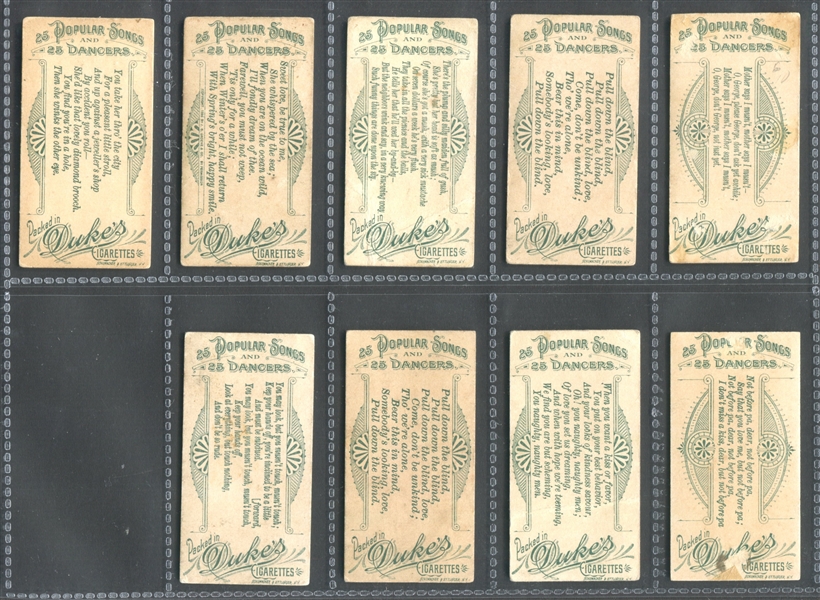 T457/N93 Duke's 25 Songs and 25 Dances Partial Set of (37) Cards