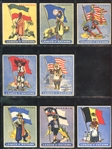 R80 Novelty Gum League of Nations Complete Set of (50) With PSA-Graded