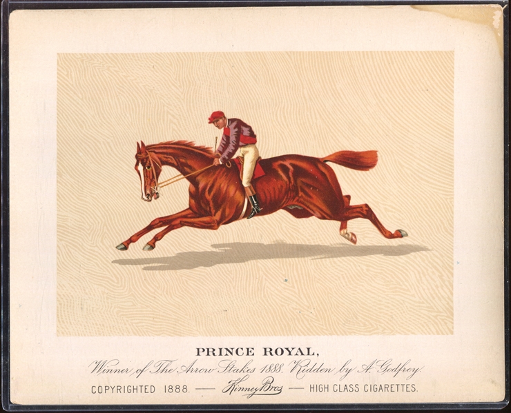 N239 Kinney Cigarettes Racehorses Premium Prince Royal 