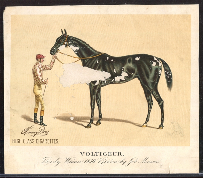 N239 Kinney Cigarettes Racehorses Premium Lot of (3) Different