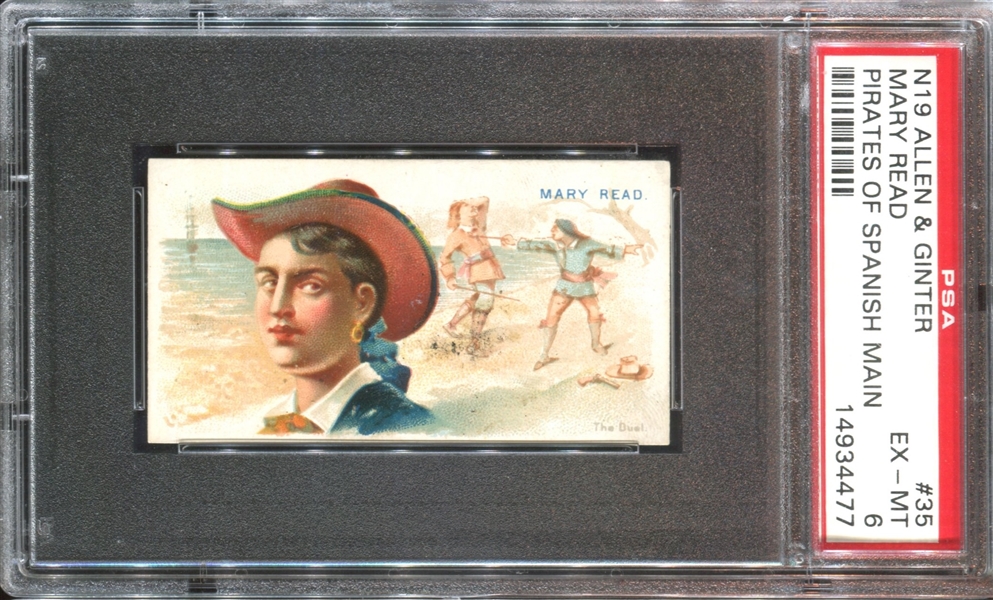 N19 Allen & Ginter Pirates of the Spanish Main #35 Mary Read PSA6 EX-MT