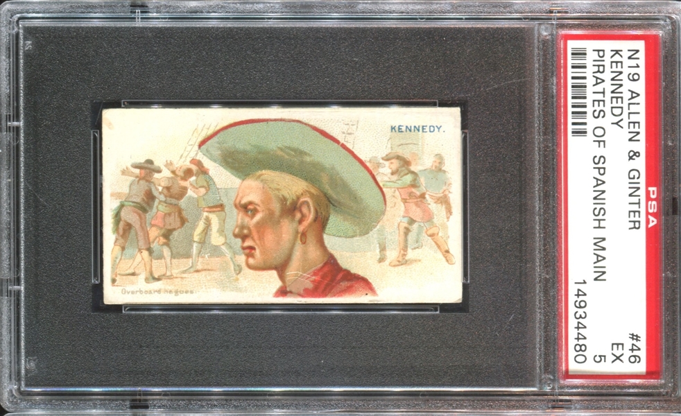 N19 Allen & Ginter Pirates of the Spanish Main #46 Kennedy PSA5 EX