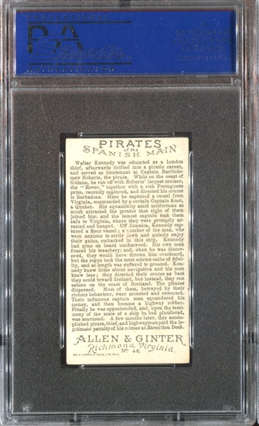 N19 Allen & Ginter Pirates of the Spanish Main #46 Kennedy PSA5 EX