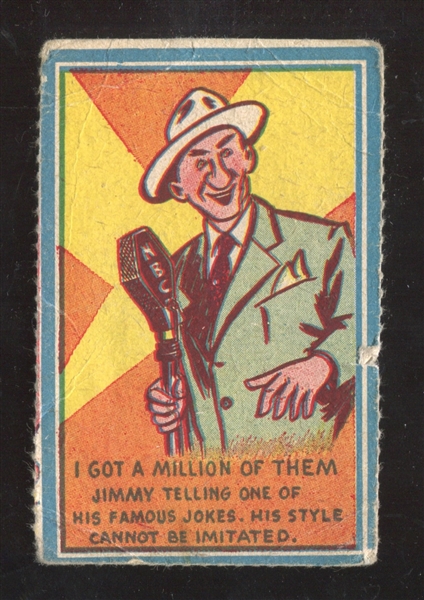 R722-23 Novel Package Jimmy Durante I Got a Million Type Card