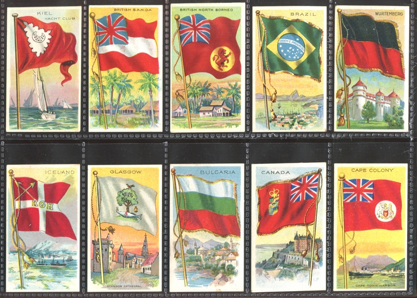 T59 Flags Jack Rose Backed Lot of (144) Cards