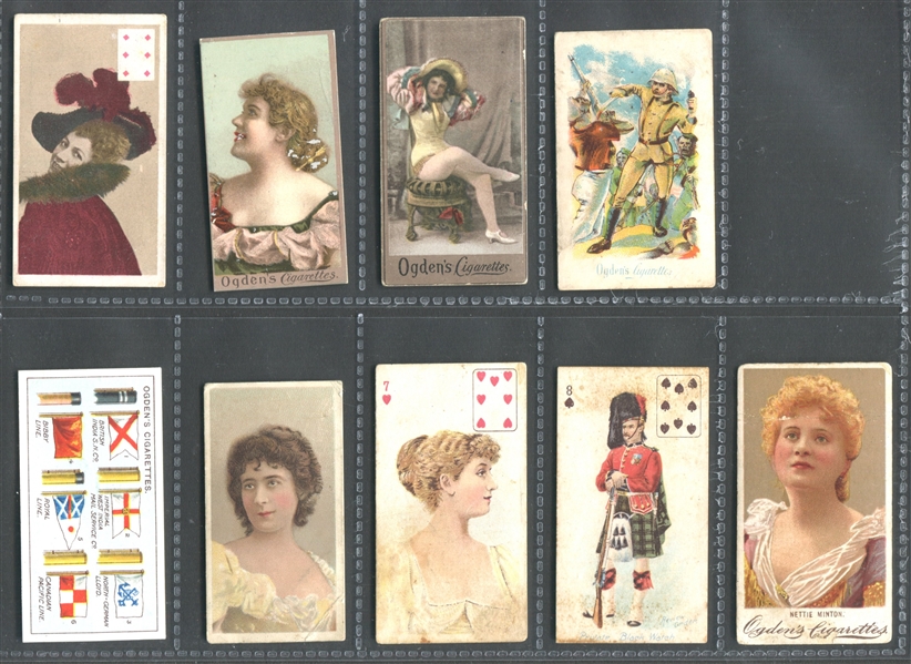 Mixed Ogden's (UK) Type Card Lot of (9) With Better Issues