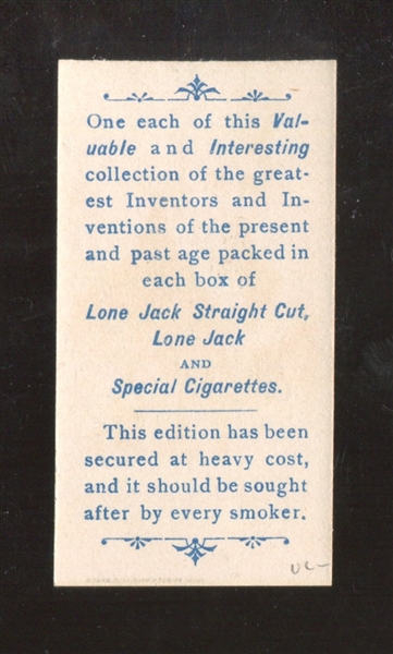 N365 Lone Jack Inventors Jethro Wood High Grade Type