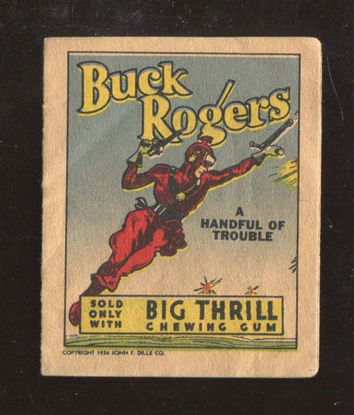 R24 Goudey Gum Big Thrill Booklets #5 A Handful of Trouble