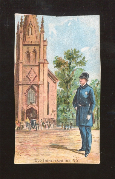 N281 Buchner American Scenes With a Policeman - Old Trinity Church, New York