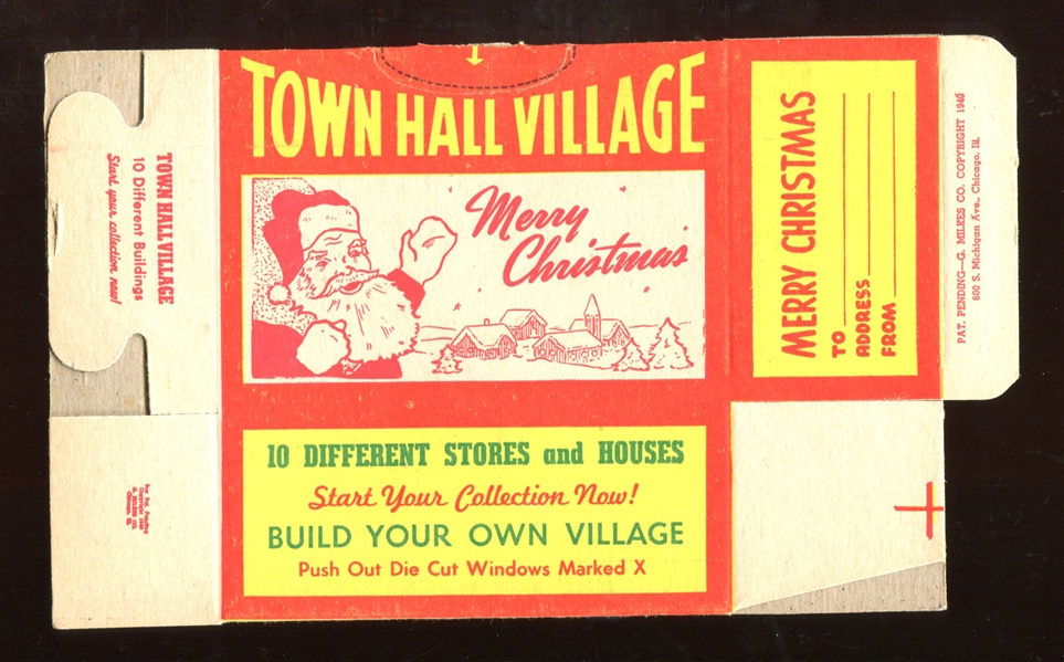 R-UNC Town Hall Village Candy Box Lot of (3) Different