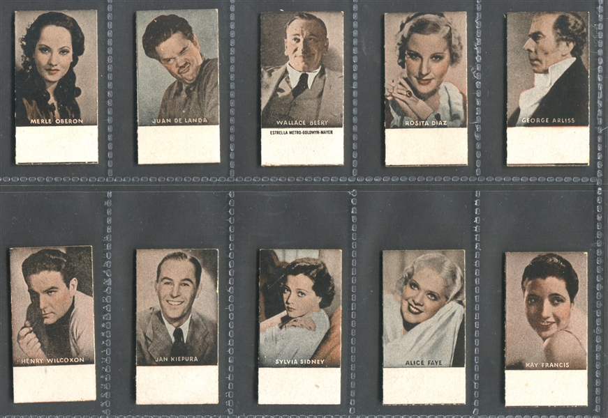 1950's Spanish Weight Machine Cards Lot of (10) Cards