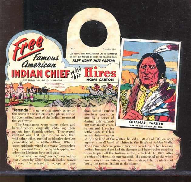 F225-1 Hires Rootbeer American Indian Hangars Complete Set of (6)