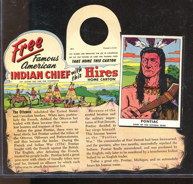 F225-1 Hires Rootbeer American Indian Hangars Complete Set of (6)