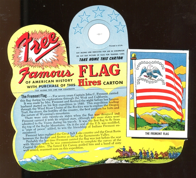 F225-2 Hires Root Beer Famous Flags of American History Complete Set of (6) Hangars