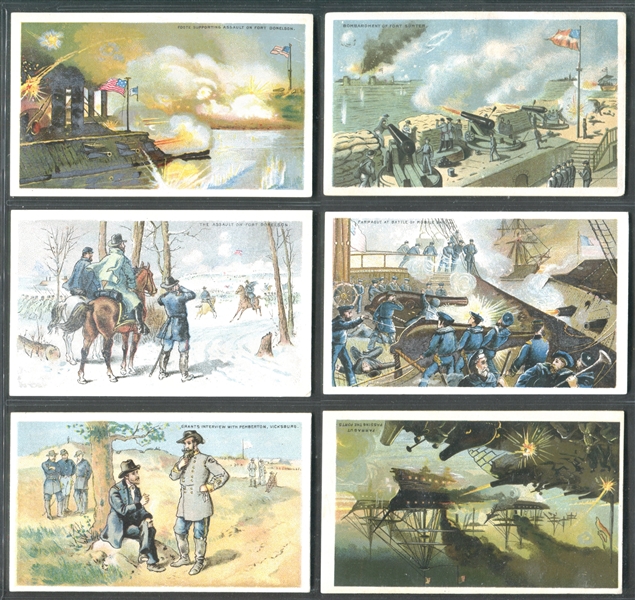 N99 Battle Scenes Mixed Back Lot of (6) Cards