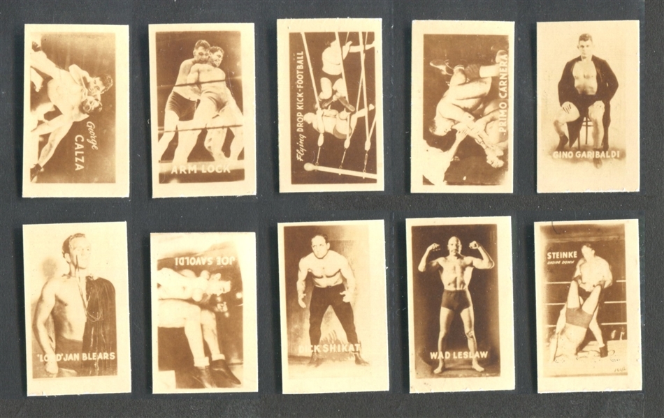 1948 Topps Magic Wrestling Subset Complete Set of (25) High Grade Cards