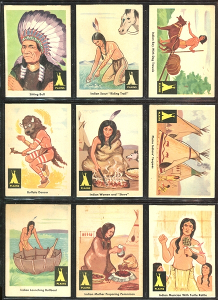 1959 Fleer Gum Indians Complete Set of (80) Cards