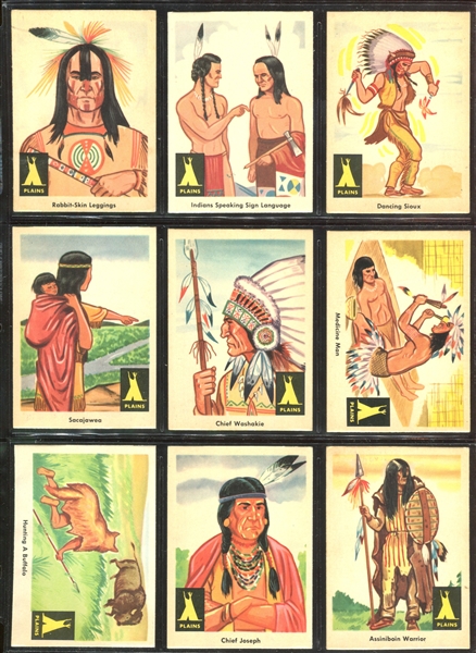 1959 Fleer Gum Indians Complete Set of (80) Cards