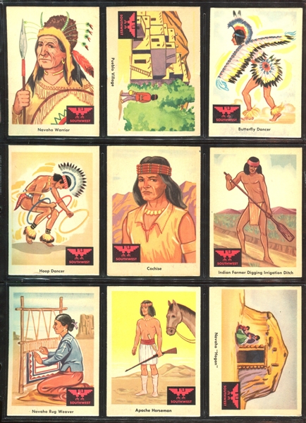 1959 Fleer Gum Indians Complete Set of (80) Cards