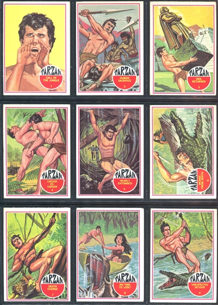 1966 Philadelphia Gum Tarzan Complete Set of (66) Plus Wrapper