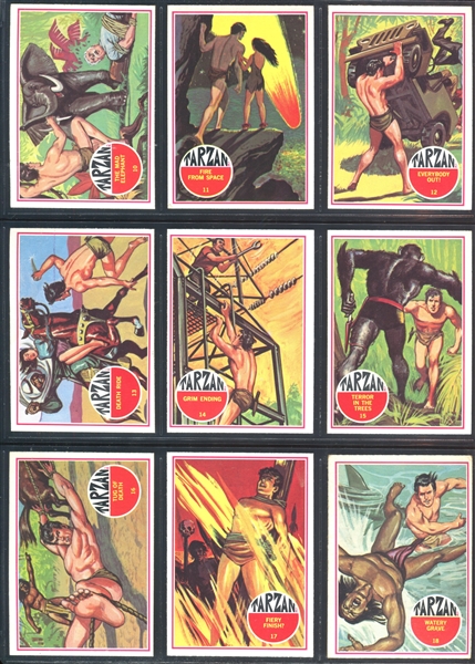 1966 Philadelphia Gum Tarzan Complete Set of (66) Plus Wrapper