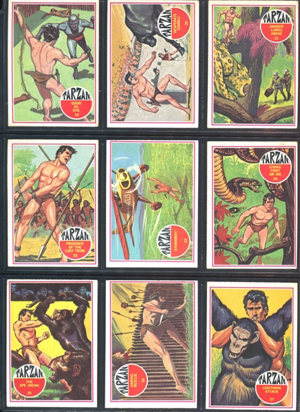 1966 Philadelphia Gum Tarzan Complete Set of (66) Plus Wrapper