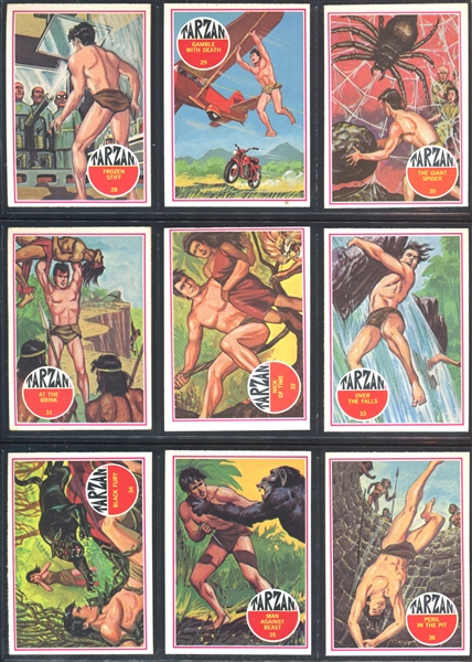 1966 Philadelphia Gum Tarzan Complete Set of (66) Plus Wrapper