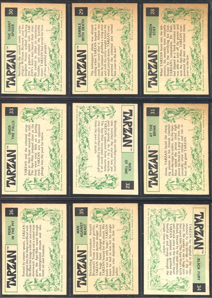 1966 Philadelphia Gum Tarzan Complete Set of (66) Plus Wrapper