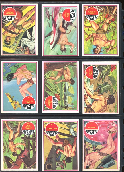 1966 Philadelphia Gum Tarzan Complete Set of (66) Plus Wrapper