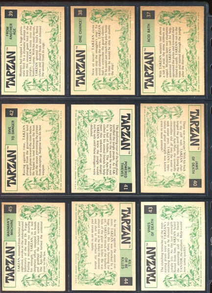 1966 Philadelphia Gum Tarzan Complete Set of (66) Plus Wrapper