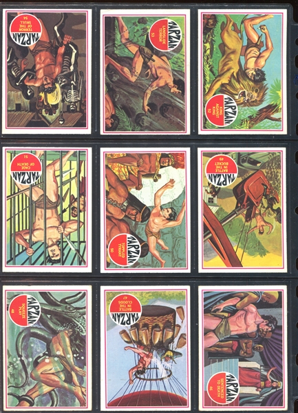 1966 Philadelphia Gum Tarzan Complete Set of (66) Plus Wrapper