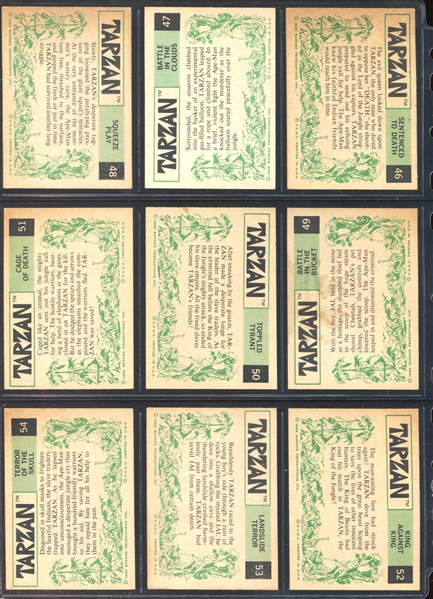 1966 Philadelphia Gum Tarzan Complete Set of (66) Plus Wrapper