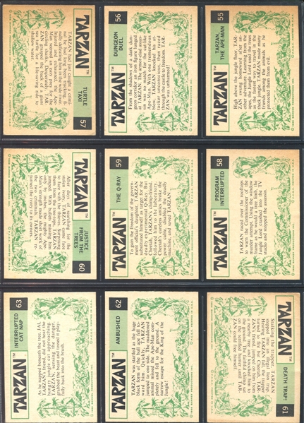 1966 Philadelphia Gum Tarzan Complete Set of (66) Plus Wrapper