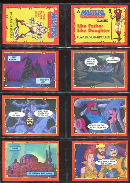 1984 Topps Masters of the Universe Complete Set of (88) Cards