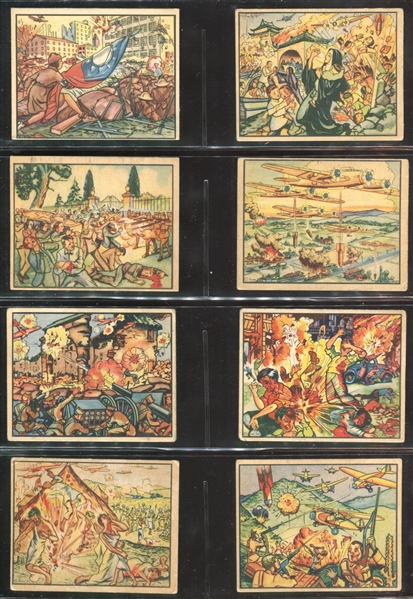 R69 Gum Inc Horrors of War Partial Set of (214/288) Cards with (18) Highs