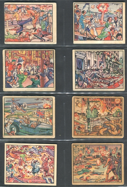 R69 Gum Inc Horrors of War Partial Set of (214/288) Cards with (18) Highs