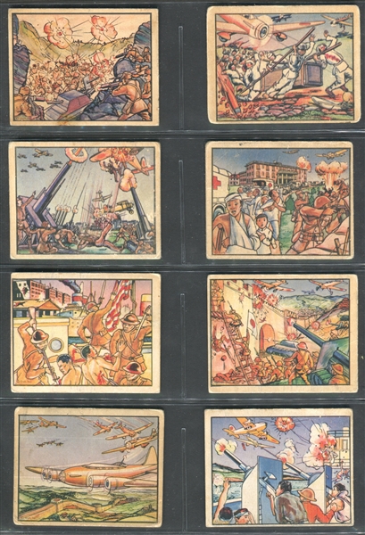 R69 Gum Inc Horrors of War Partial Set of (214/288) Cards with (18) Highs