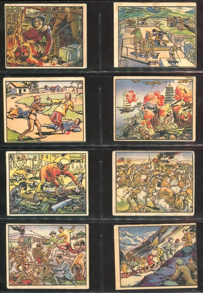 R69 Gum Inc Horrors of War Partial Set of (214/288) Cards with (18) Highs