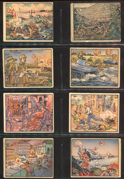 R69 Gum Inc Horrors of War Partial Set of (214/288) Cards with (18) Highs