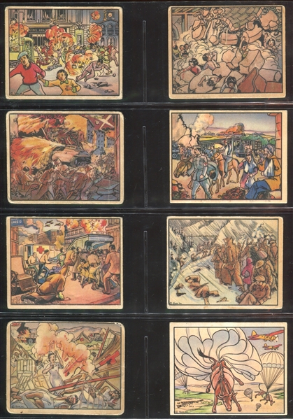 R69 Gum Inc Horrors of War Partial Set of (214/288) Cards with (18) Highs