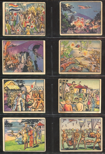 R69 Gum Inc Horrors of War Partial Set of (214/288) Cards with (18) Highs