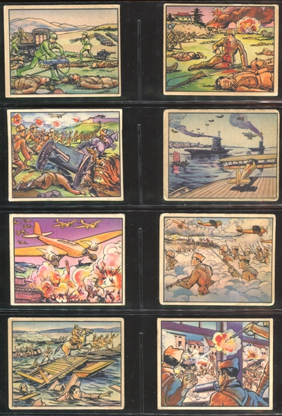 R69 Gum Inc Horrors of War Partial Set of (214/288) Cards with (18) Highs