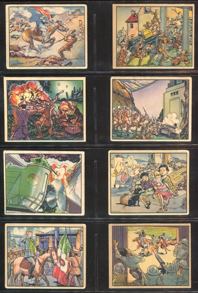 R69 Gum Inc Horrors of War Partial Set of (214/288) Cards with (18) Highs