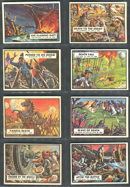 1962 Topps Civil War News Near Complete Set of (84/88) Cards