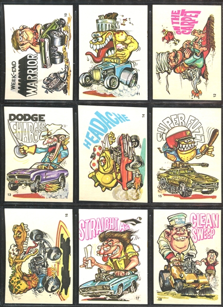 1973 Donruss Fabulous Odd Rods Complete Set of (66) Stickers