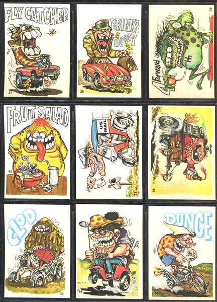 1973 Donruss Fabulous Odd Rods Complete Set of (66) Stickers