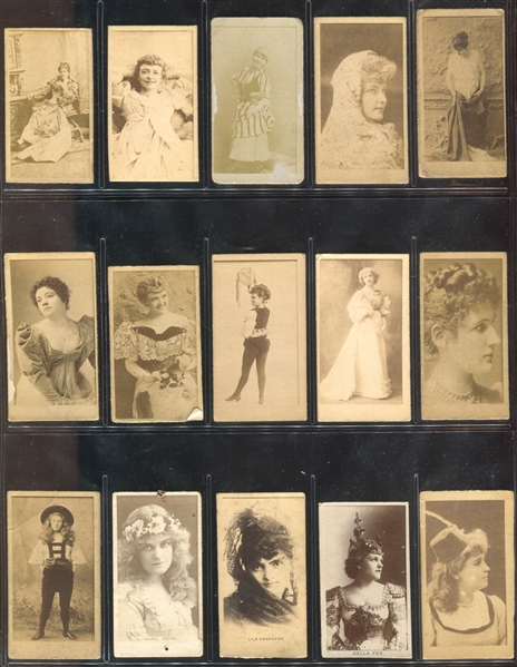 Anonymous Small N Actress Lot of (34) Cards