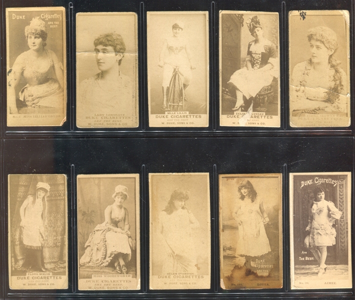 N145 Duke Actresses Mixed Brand Lot of (55) Cards